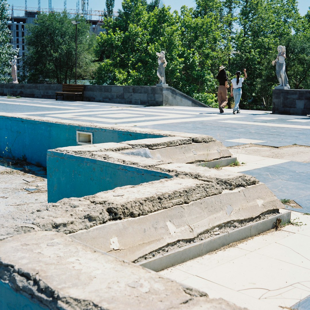Pool under construction